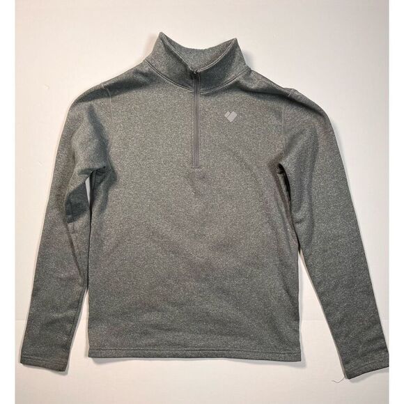 Obermeyer Ultragear 1/4 Zip Winter Sport Fleece Layering Grey Boy Size XL 16-18 - Picture 1 of 9